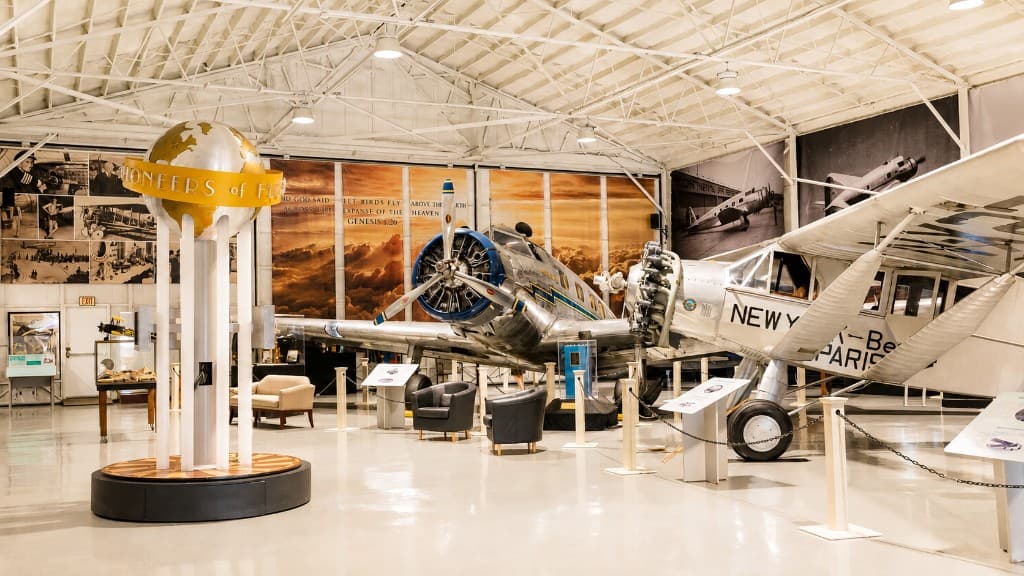 Vintage aircraft on display at Shannon Aviation Museum
