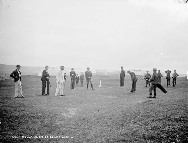 Golfers on the course at Lahinch, County Clare